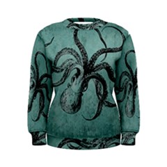 Vintage Octopus  Women s Sweatshirt by Valentinaart