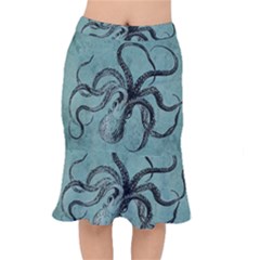 Vintage Octopus  Mermaid Skirt by Valentinaart