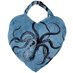 Vintage Octopus  Giant Heart Shaped Tote