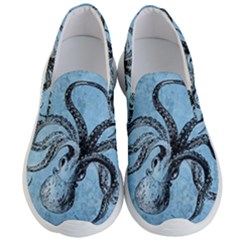 Vintage Octopus  Men s Lightweight Slip Ons by Valentinaart