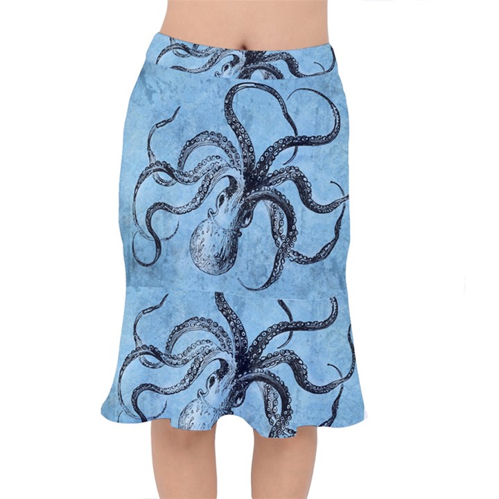 Vintage Octopus  Mermaid Skirt