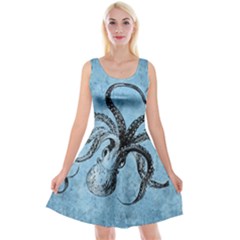 Vintage Octopus  Reversible Velvet Sleeveless Dress