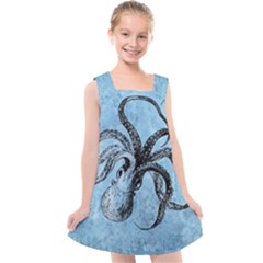 Vintage Octopus  Kids  Cross Back Dress