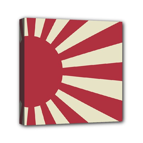 Rising Sun Flag Mini Canvas 6  X 6  (stretched) by Valentinaart