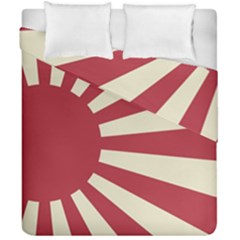 Rising Sun Flag Duvet Cover Double Side (california King Size) by Valentinaart