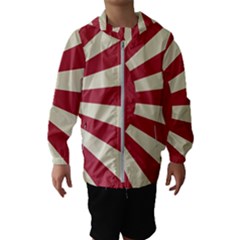 Rising Sun Flag Hooded Windbreaker (kids) by Valentinaart