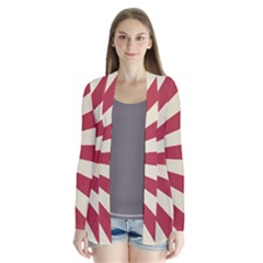 Rising Sun Flag Drape Collar Cardigan by Valentinaart