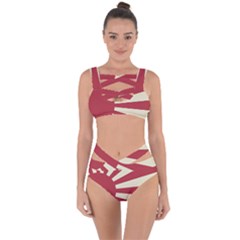 Rising Sun Flag Bandaged Up Bikini Set  by Valentinaart