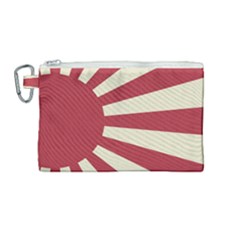 Rising Sun Flag Canvas Cosmetic Bag (medium)