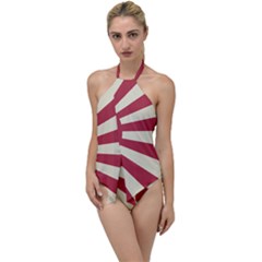 Rising Sun Flag Go With The Flow One Piece Swimsuit by Valentinaart