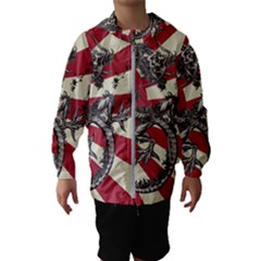 Rising Sun Flag Hooded Windbreaker (kids) by Valentinaart