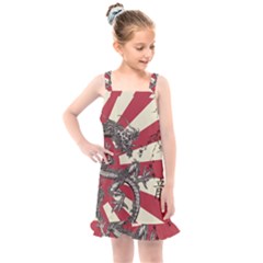 Rising Sun Flag Kids  Overall Dress