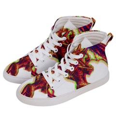 Demon Men s Hi-top Skate Sneakers by ShamanSociety