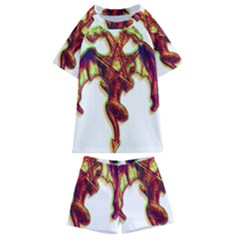 Demon Kids  Swim Tee And Shorts Set