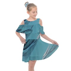 Whisper Kids  Shoulder Cutout Chiffon Dress by WILLBIRDWELL