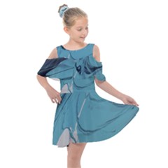 Whisper 2 Kids  Shoulder Cutout Chiffon Dress by WILLBIRDWELL