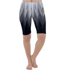 Feather Graphic Design Background Cropped Leggings  by Nexatart