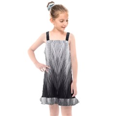 Feather Graphic Design Background Kids  Overall Dress