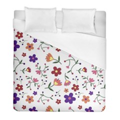 Flowers Pattern Texture Nature Duvet Cover (full/ Double Size)