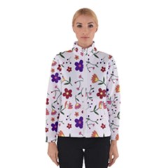 Flowers Pattern Texture Nature Winter Jacket