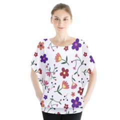 Flowers Pattern Texture Nature Blouse