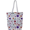 Flowers Pattern Texture Nature Full Print Rope Handle Tote (Small) View1