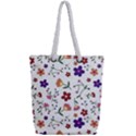 Flowers Pattern Texture Nature Full Print Rope Handle Tote (Small) View2