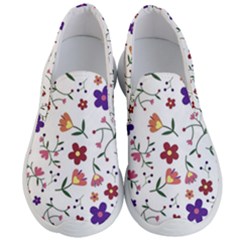 Flowers Pattern Texture Nature Men s Lightweight Slip Ons