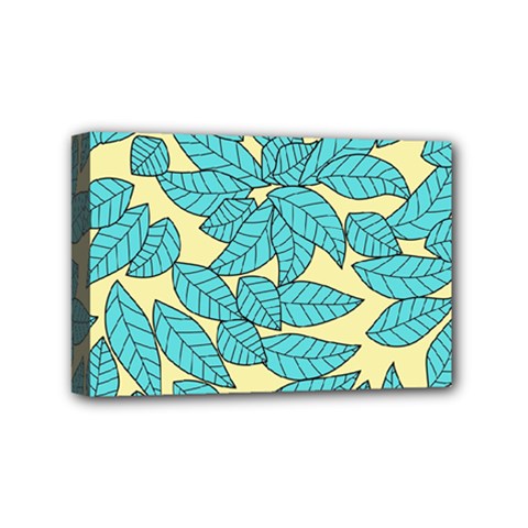 Leaves Dried Leaves Stamping Mini Canvas 6  X 4  (stretched) by Nexatart