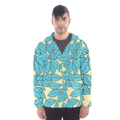 Leaves Dried Leaves Stamping Hooded Windbreaker (men)