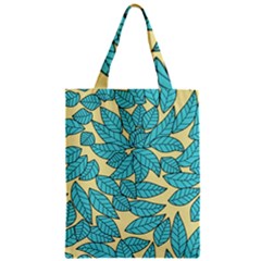 Leaves Dried Leaves Stamping Zipper Classic Tote Bag by Nexatart