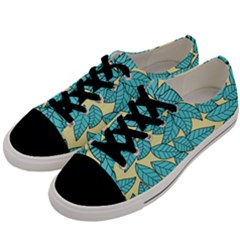 Leaves Dried Leaves Stamping Men s Low Top Canvas Sneakers by Nexatart