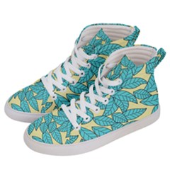 Leaves Dried Leaves Stamping Men s Hi-top Skate Sneakers by Nexatart