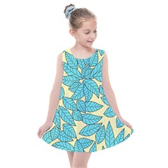 Leaves Dried Leaves Stamping Kids  Summer Dress