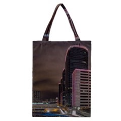 Hong Kong At Night Skyline Classic Tote Bag by Nexatart