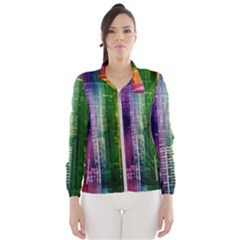 Skyline Light Rays Gloss Upgrade Windbreaker (women) by Nexatart