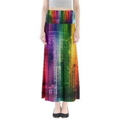 Skyline Light Rays Gloss Upgrade Full Length Maxi Skirt by Nexatart