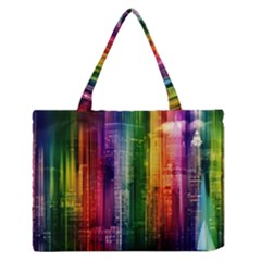 Skyline Light Rays Gloss Upgrade Zipper Medium Tote Bag by Nexatart