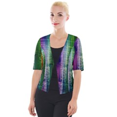 Skyline Light Rays Gloss Upgrade Cropped Button Cardigan