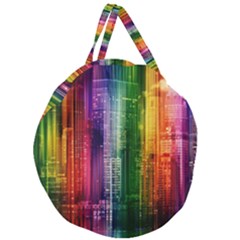 Skyline Light Rays Gloss Upgrade Giant Round Zipper Tote by Nexatart