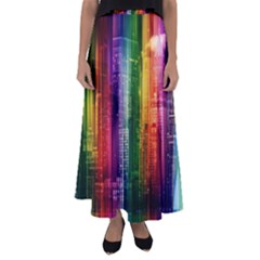 Skyline Light Rays Gloss Upgrade Flared Maxi Skirt by Nexatart