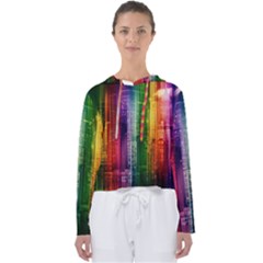 Skyline Light Rays Gloss Upgrade Women s Slouchy Sweat by Nexatart