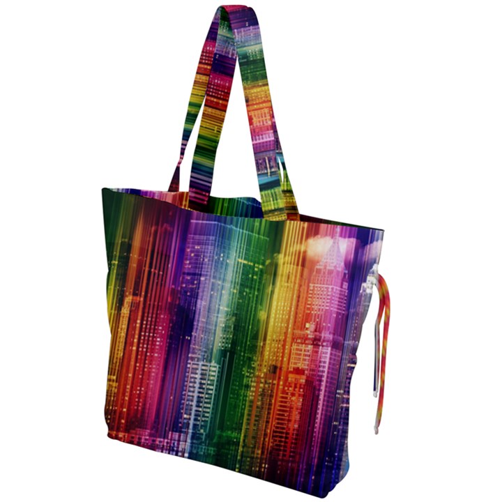 Skyline Light Rays Gloss Upgrade Drawstring Tote Bag