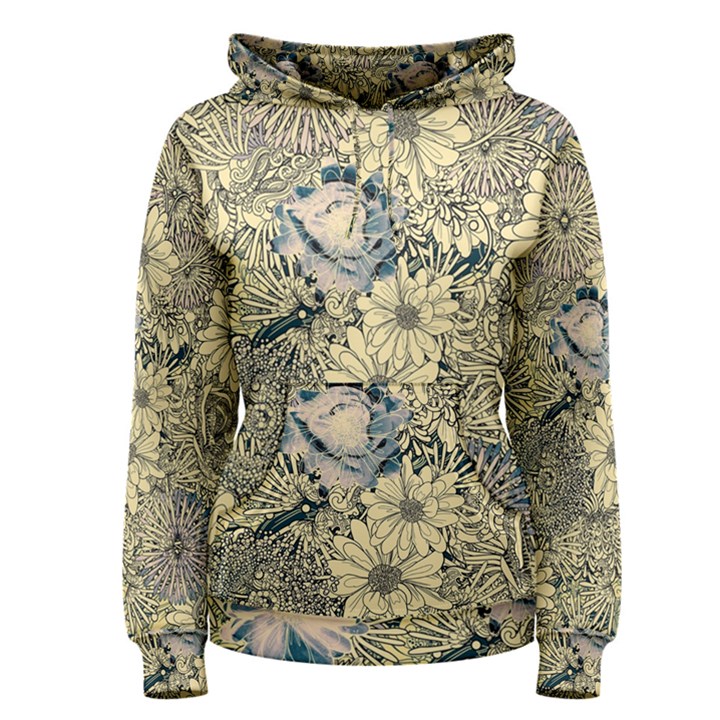 Abstract Art Artistic Botanical Women s Pullover Hoodie