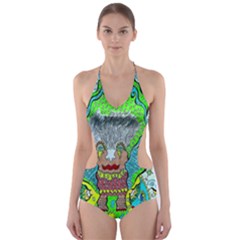 Cosmic Planet Angel Cut-out One Piece Swimsuit by chellerayartisans