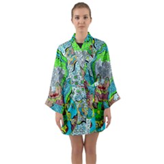 Cosmic Planet Angel Long Sleeve Kimono Robe by chellerayartisans