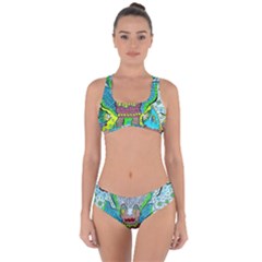 Cosmic Planet Angel Criss Cross Bikini Set by chellerayartisans