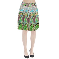 Cosmic Pyramid Pleated Skirt by chellerayartisans