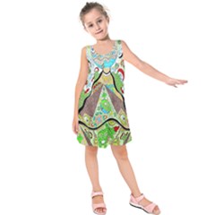 Cosmic Pyramid Kids  Sleeveless Dress