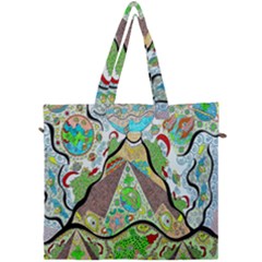 Cosmic Pyramid Canvas Travel Bag